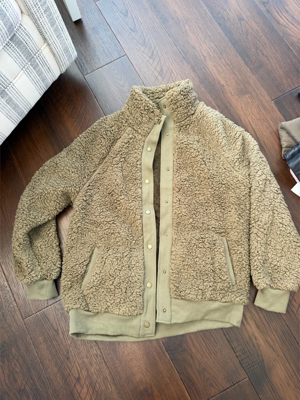 Women's Sherpa jacket in Green
